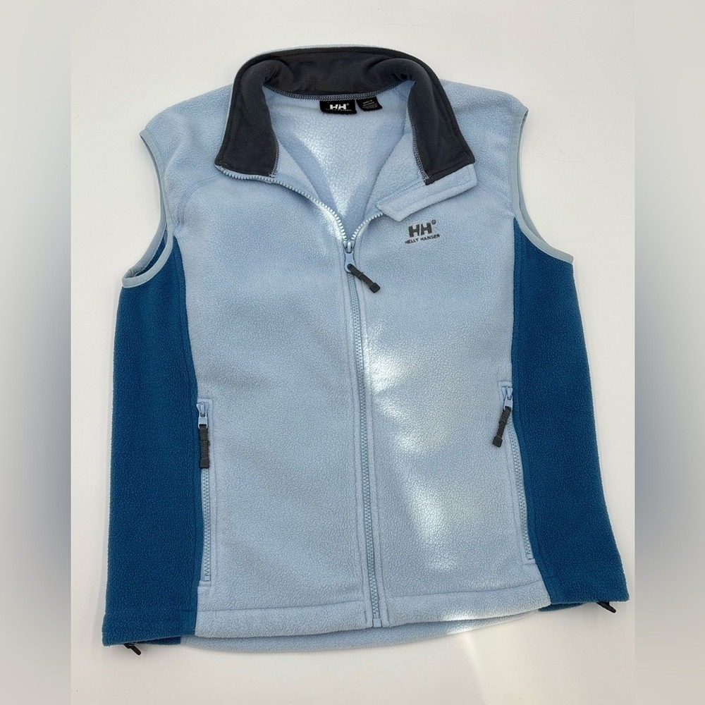 Helly Hansen Women's Fleece Vest‎ Medium Blue Full Zip Outdoor Hiking